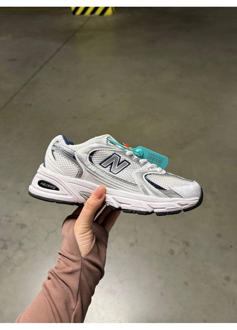 Білі Осінні кросівки чоловічі new balance 530 white blue нью беланс 530 No Brand