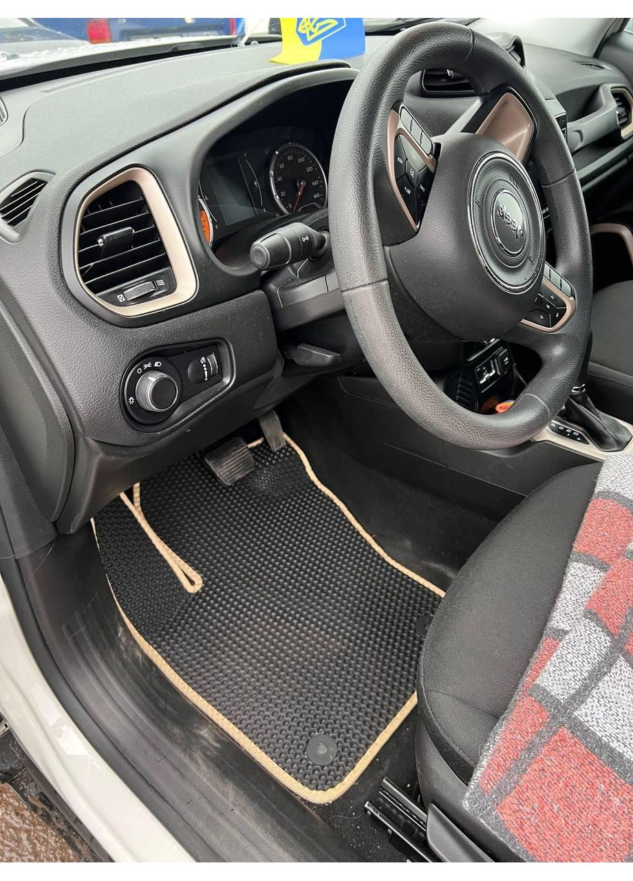 Автокилимки EVA в салон Renegade 2015-, Килимки ЕВА для джип ренегад, комплект модельних килимків Jeep (360846603)