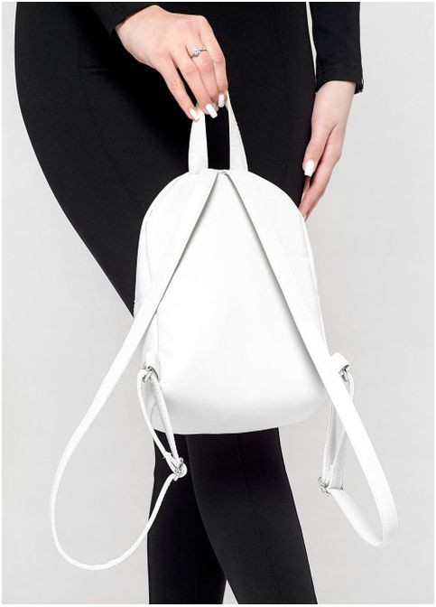 Жіночий молодіжний міні рюкзак Білий (6530191024) Sambag (360965600)