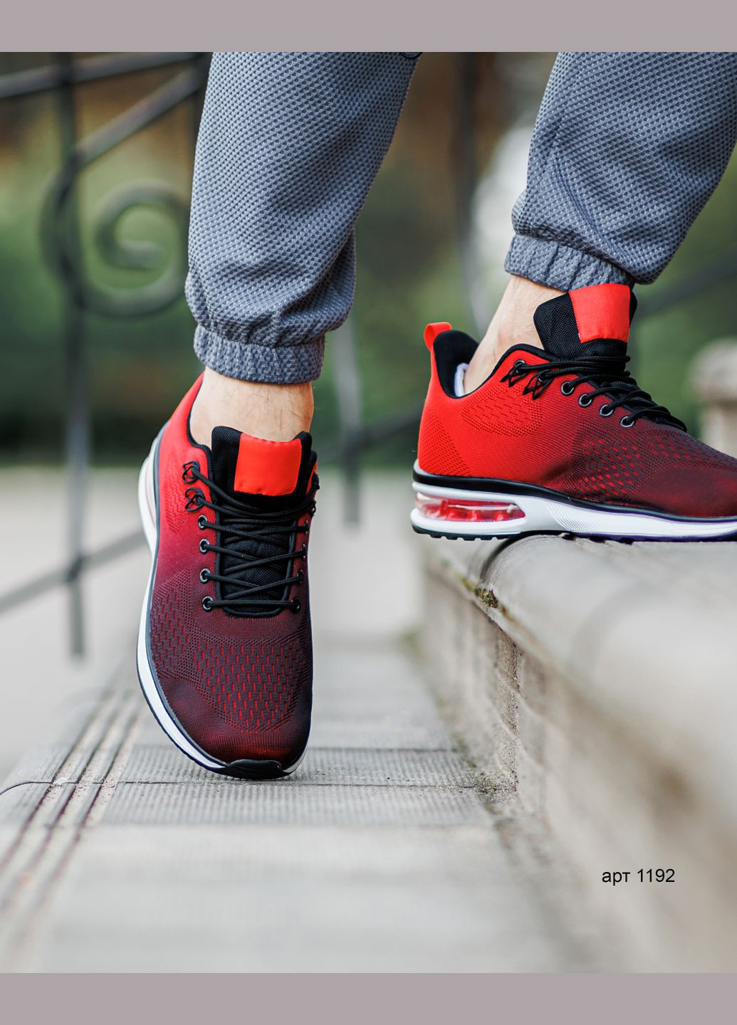 Красные летние кроссовки мужские No Brand Air Max Red