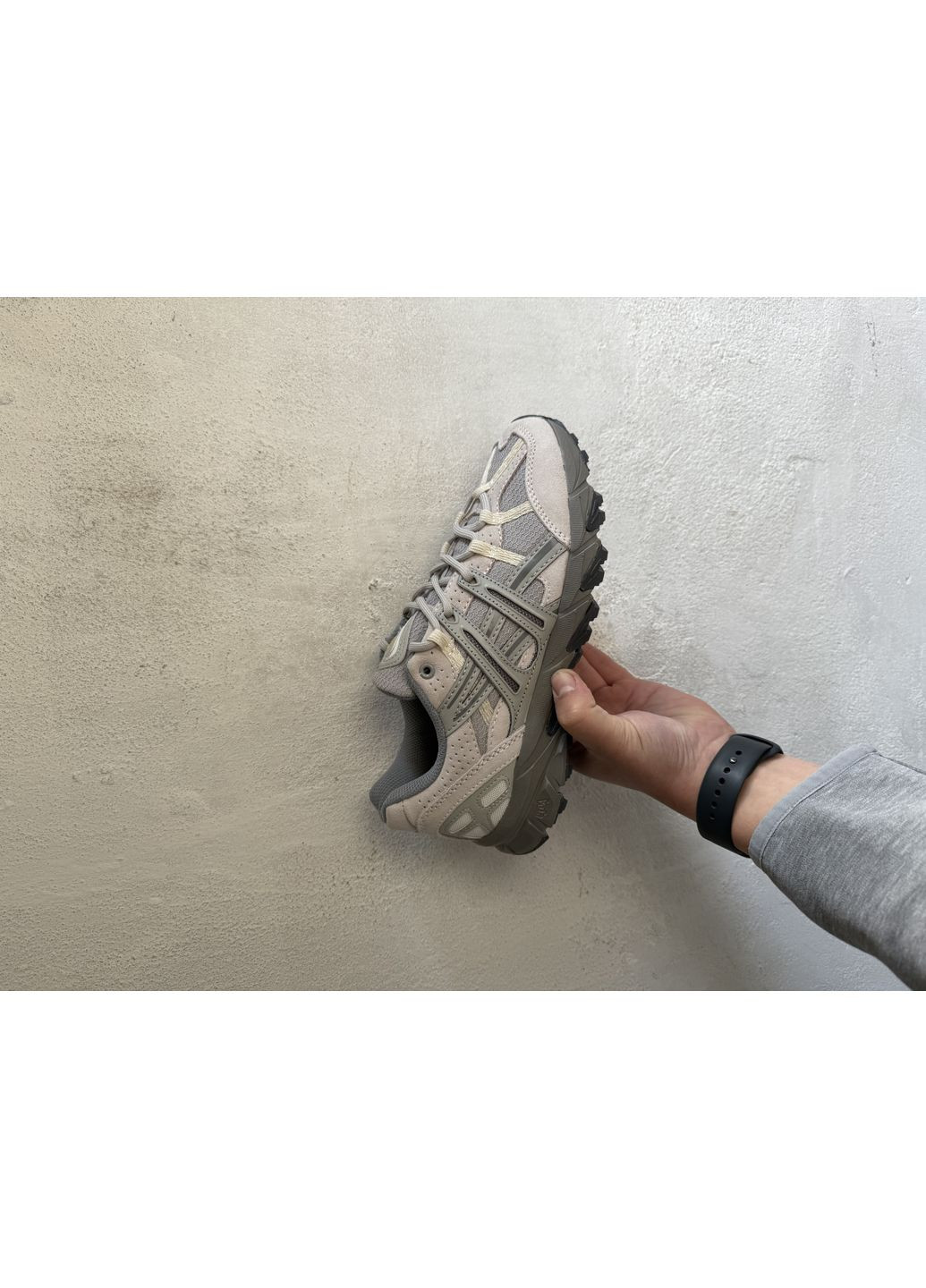 Серые демисезонные кроссовки мужские asics gel-sonoma 15-50 grey ii асикс гель сонома 15-50 No Brand