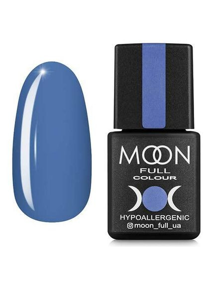 Гель-лак Full № 154 (голубий з сірим підтоном, блакитний з сірим подтоном, емаль), 8 мл Moon (338433105)