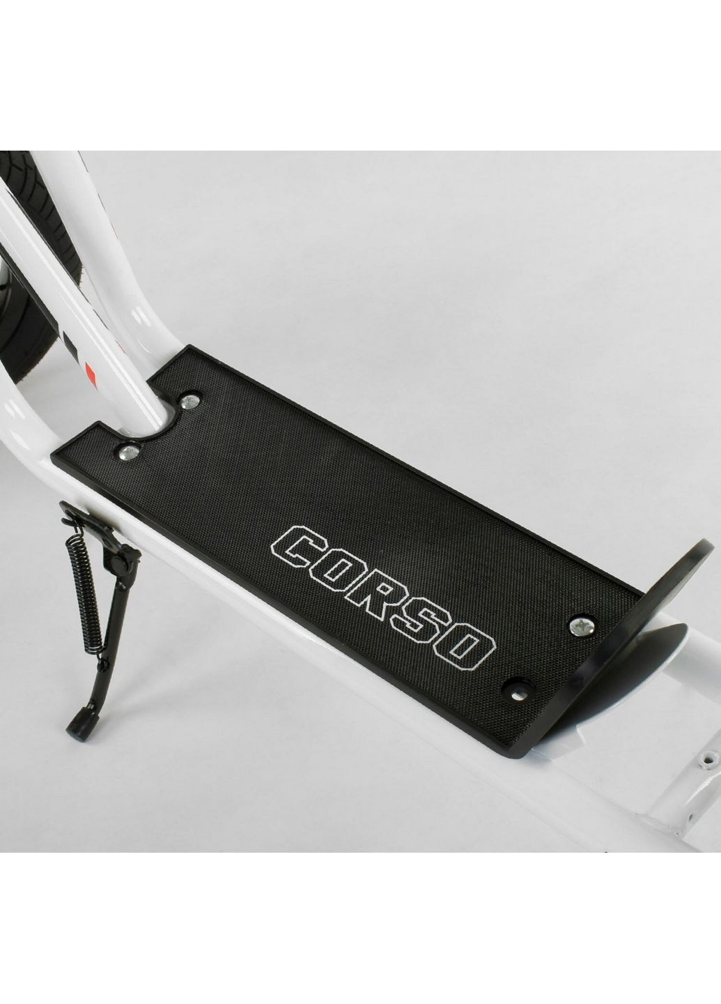 Самокат дитячий надувні колеса 12", ручне переднє гальмо 40х15х83-95 см Corso (289463254)