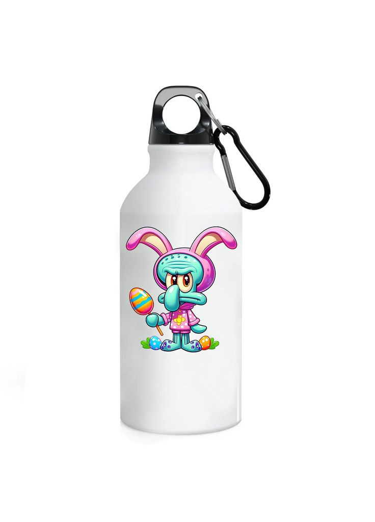 Фляга (бутылка) для воды с карабином Детская #029 500 мл Белый No Brand (323639511)