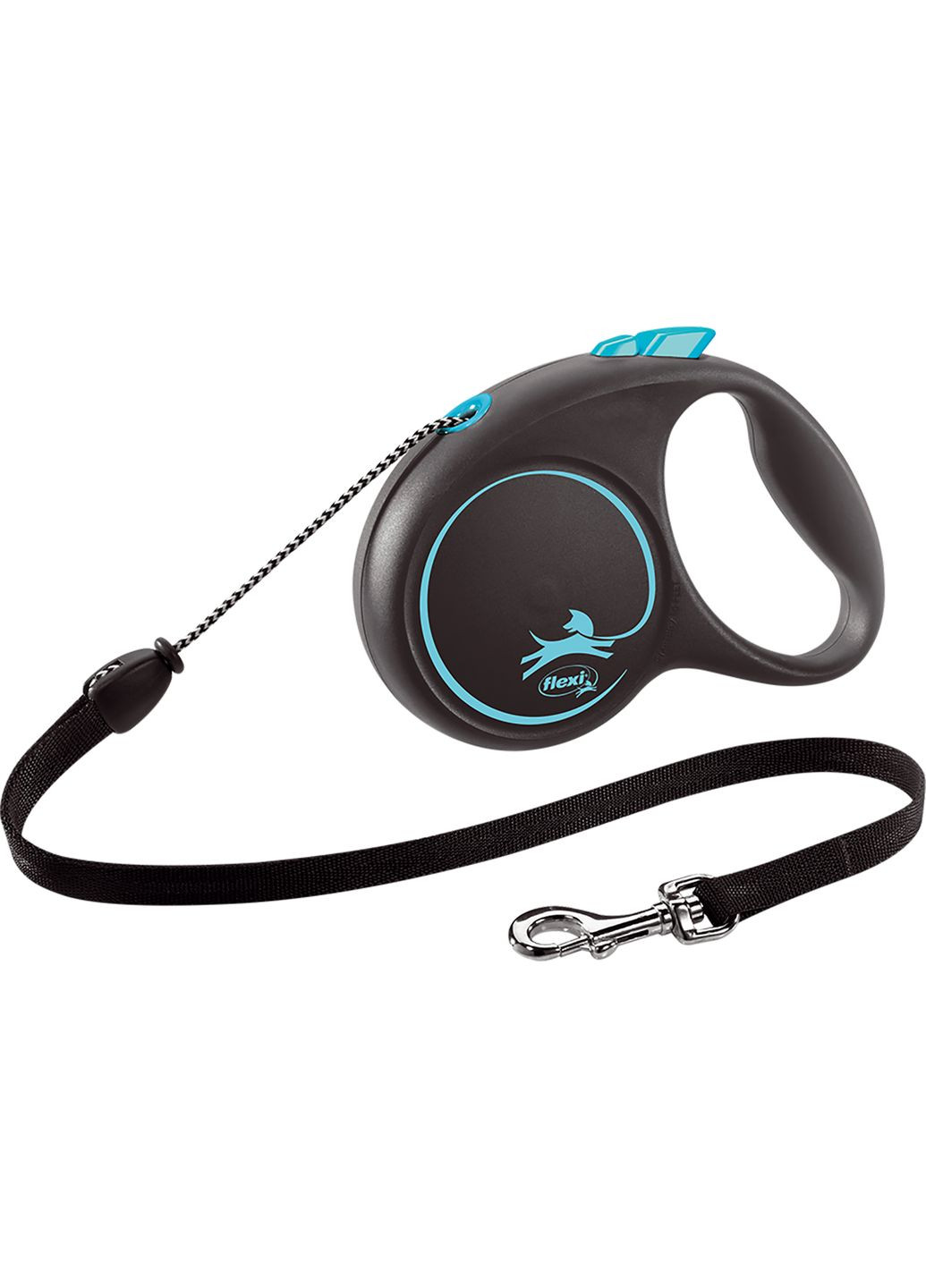 Поводок-рулетка Black Design М трос 5 м Голубой (4000498033432) Flexi (322423463)