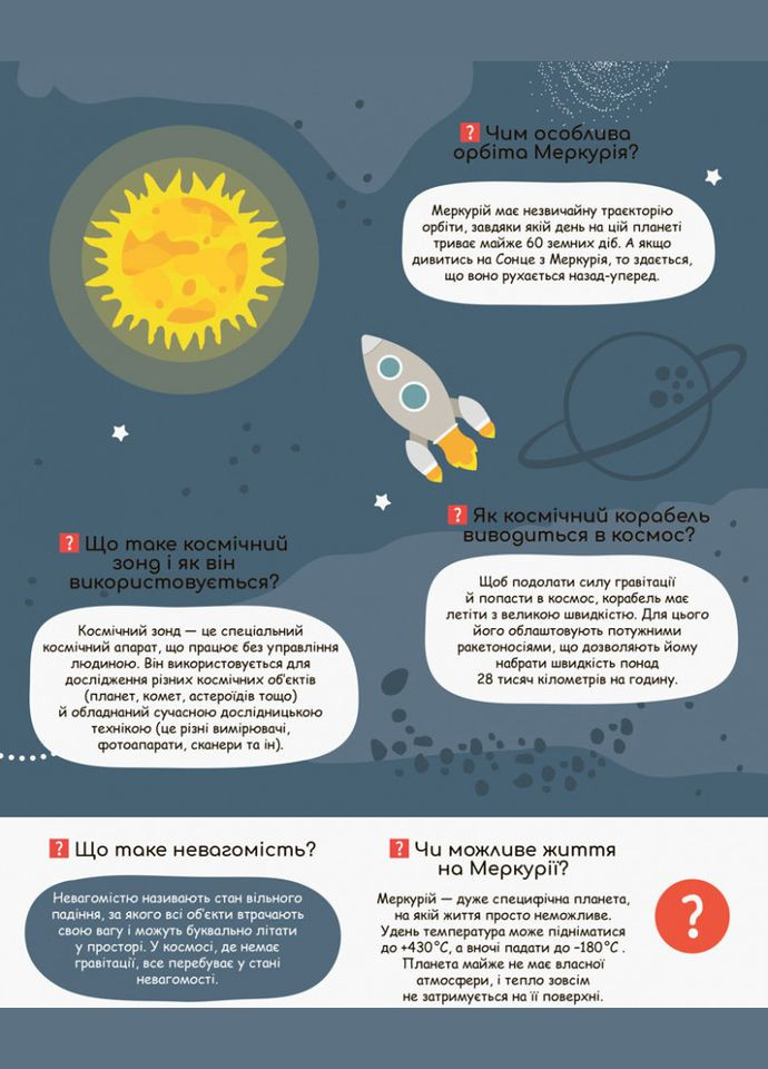 Дитяча книга "Моя перша енциклопедія" Загадковий космос" 866002 укр. мовою Ranok Creative (368803641)