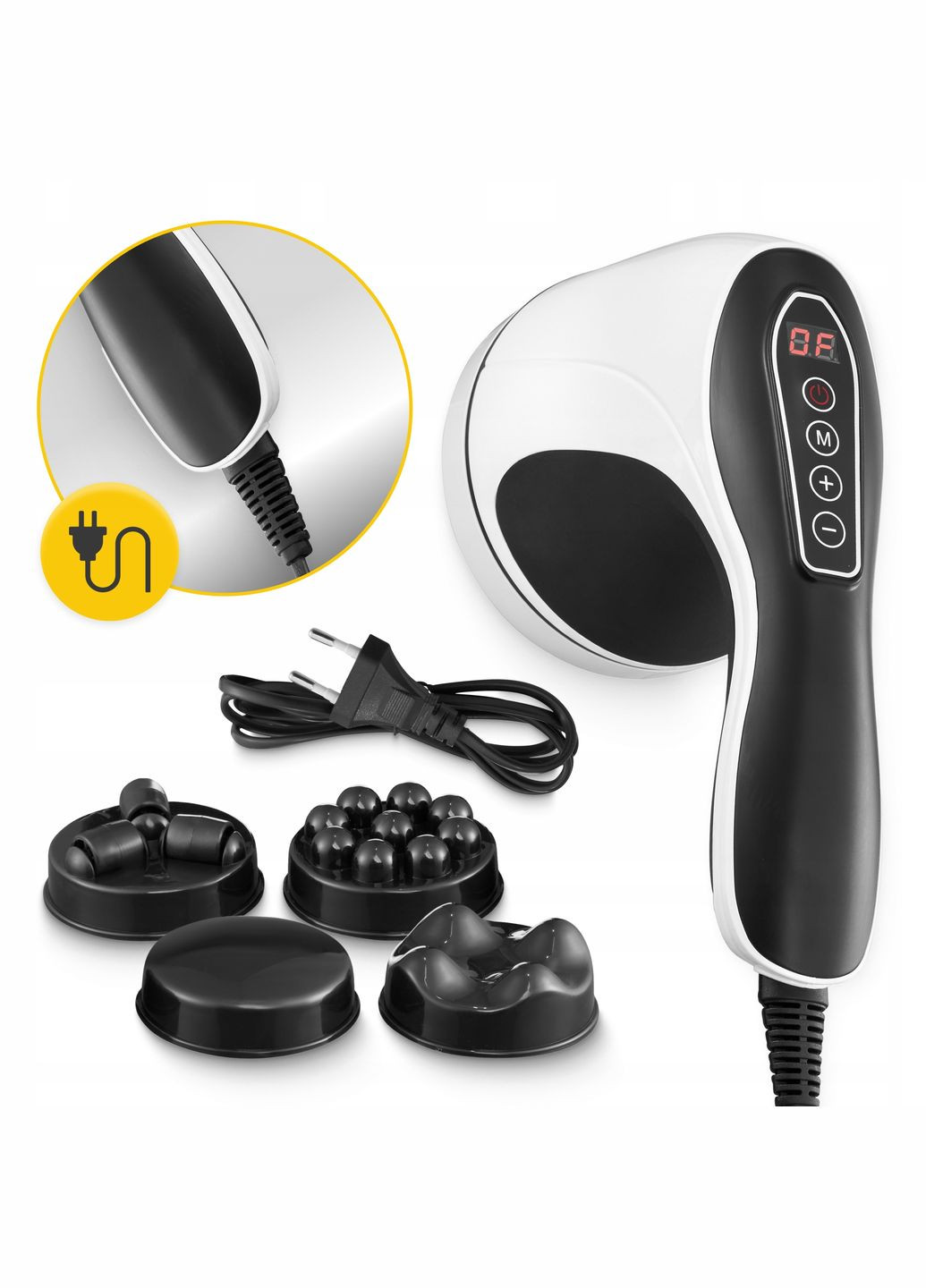 Антицеллюлитный ручной массажер для тела Body Shaping 4 в 1 White (P5907739319111) 4FIZJO P-5907739319111 (315348612)