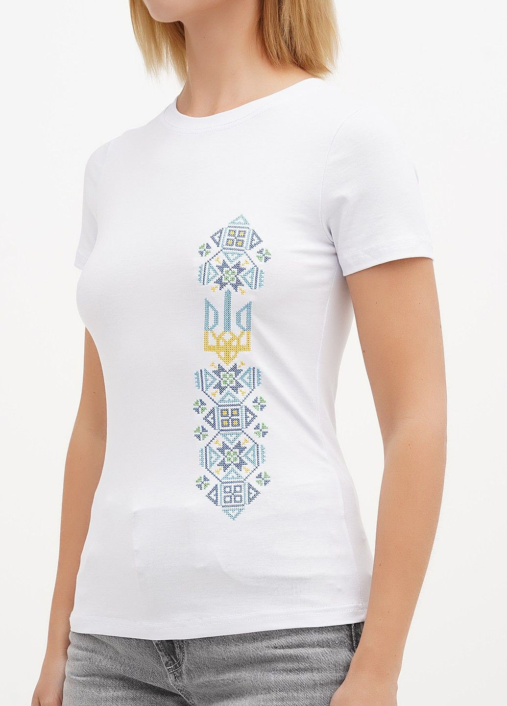 Жіноча футболка з вишивкою Герб Lesia (336547089)