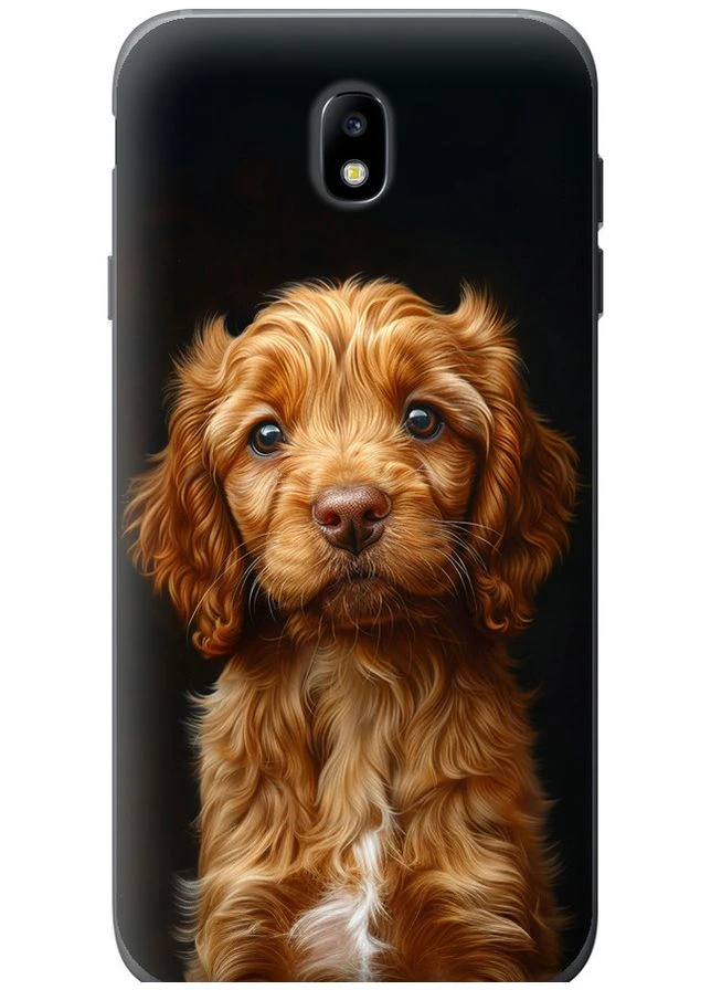 2D пластиковый чехол 'Cocker spaniel на черном фоне' для Samsung Galaxy J7 J730 (2017) Endorphone Samsung Galaxy J7 J730 (2017) (292253730)