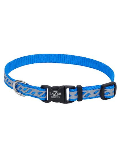 Світловідбивний нашийник для собак Lazer Brite Reflective Collar 1х2030 см блакитна хвиля (76484331008) Coastal (279562781)
