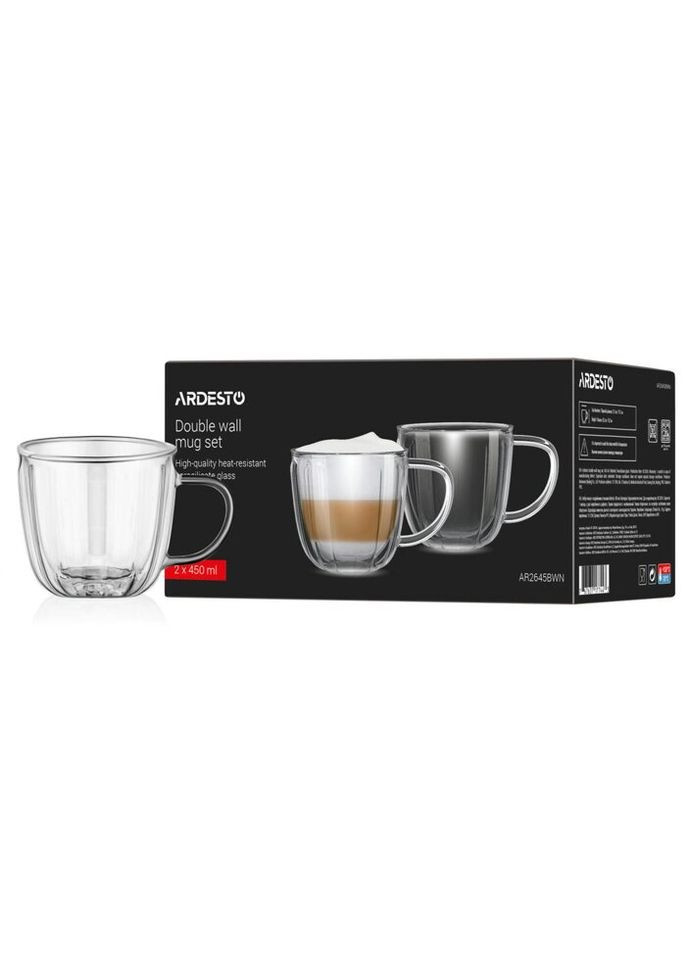 Набір чашок AR2645BWN 350 мл 2 шт Ardesto (324824705)