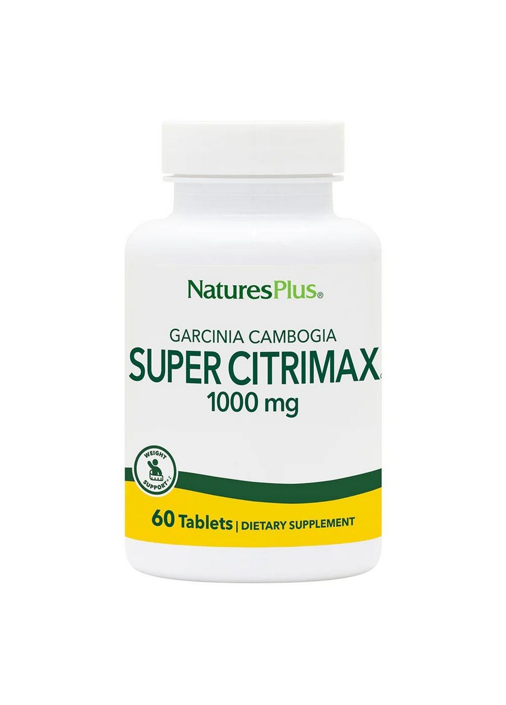 Жироспалювач Super Citrimax 1000 mg, 60 таблеток Natures Plus (293421781)