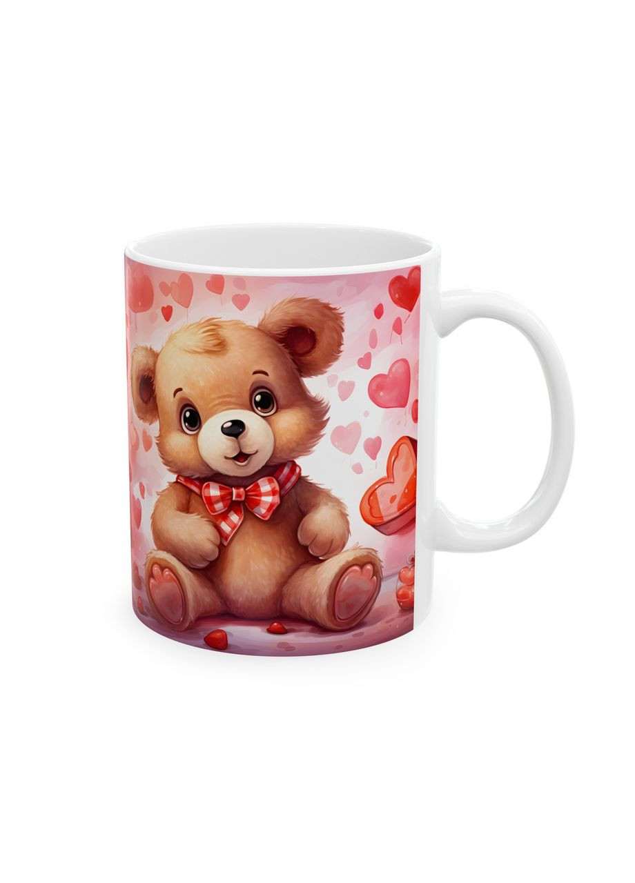 Керамічна чашка з дизайном "Ведмедик" No Brand (368671336)