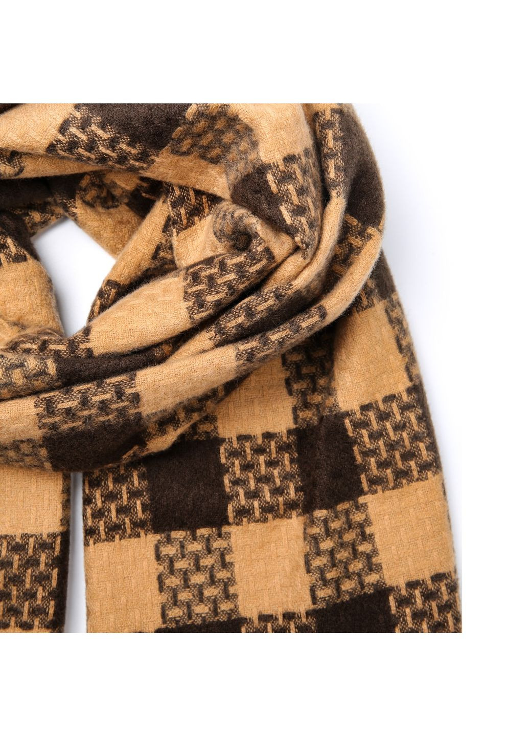 Палантин чоловічий клітинка кашемір ТРАКС 952-546 LuckyLOOK 952-546М (367831458)