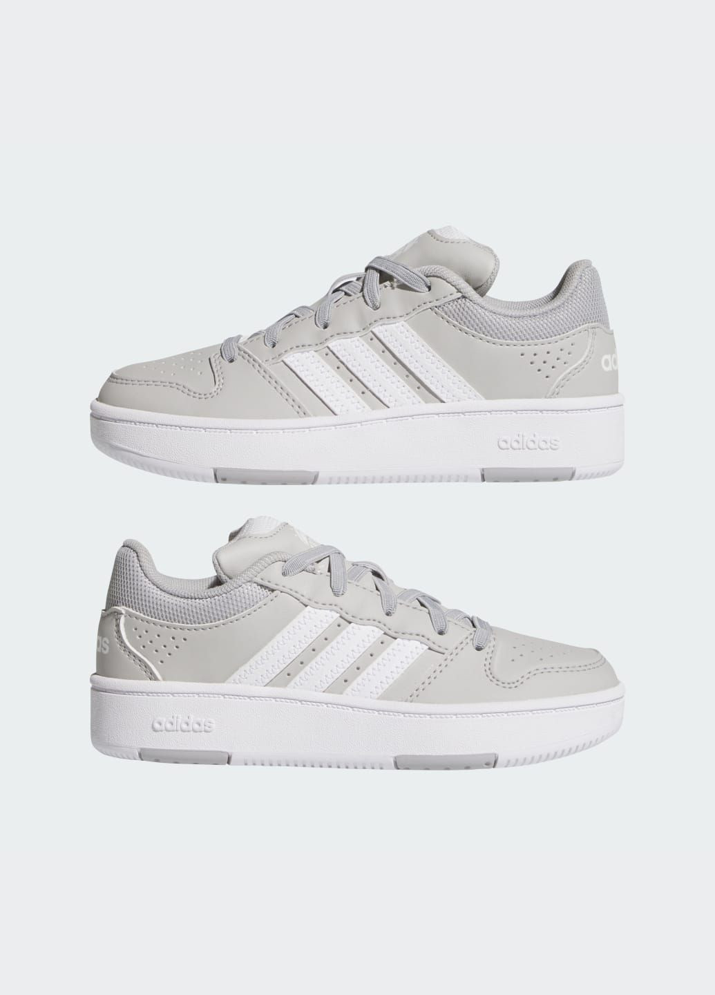 Сірі всесезонні кросівки hoops classic adidas