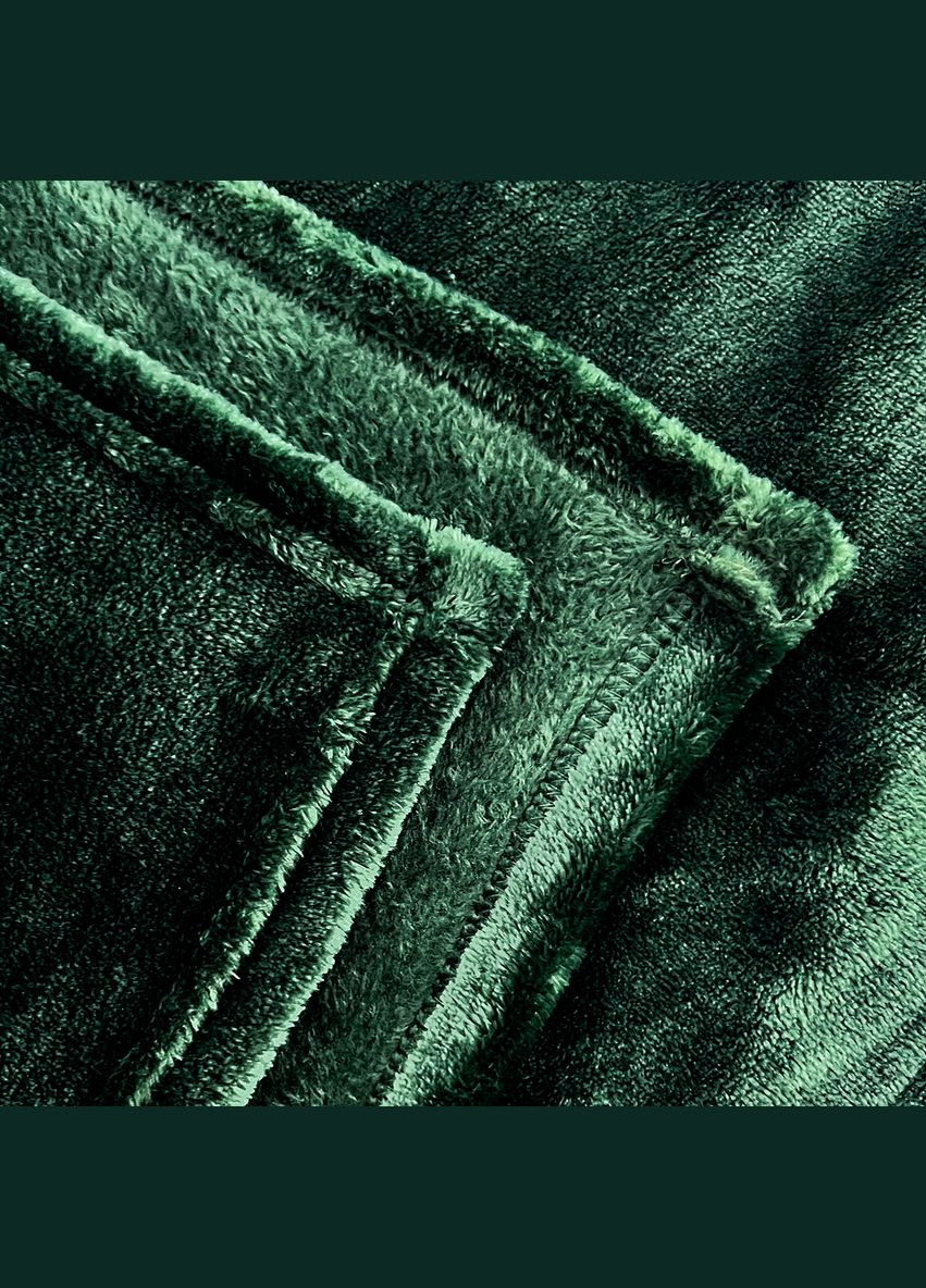 Плед Manner велсофт 150х200 см 300 гм2 Dark Green (94326222) Emily (292653223)