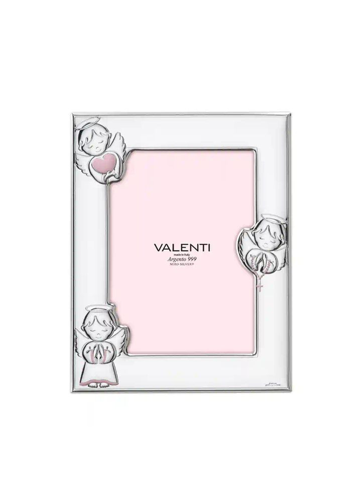 Серебряная фоторамка Три ангела для девочки (14,5 x 19 см 73159 3LRA Valenti (340112179)