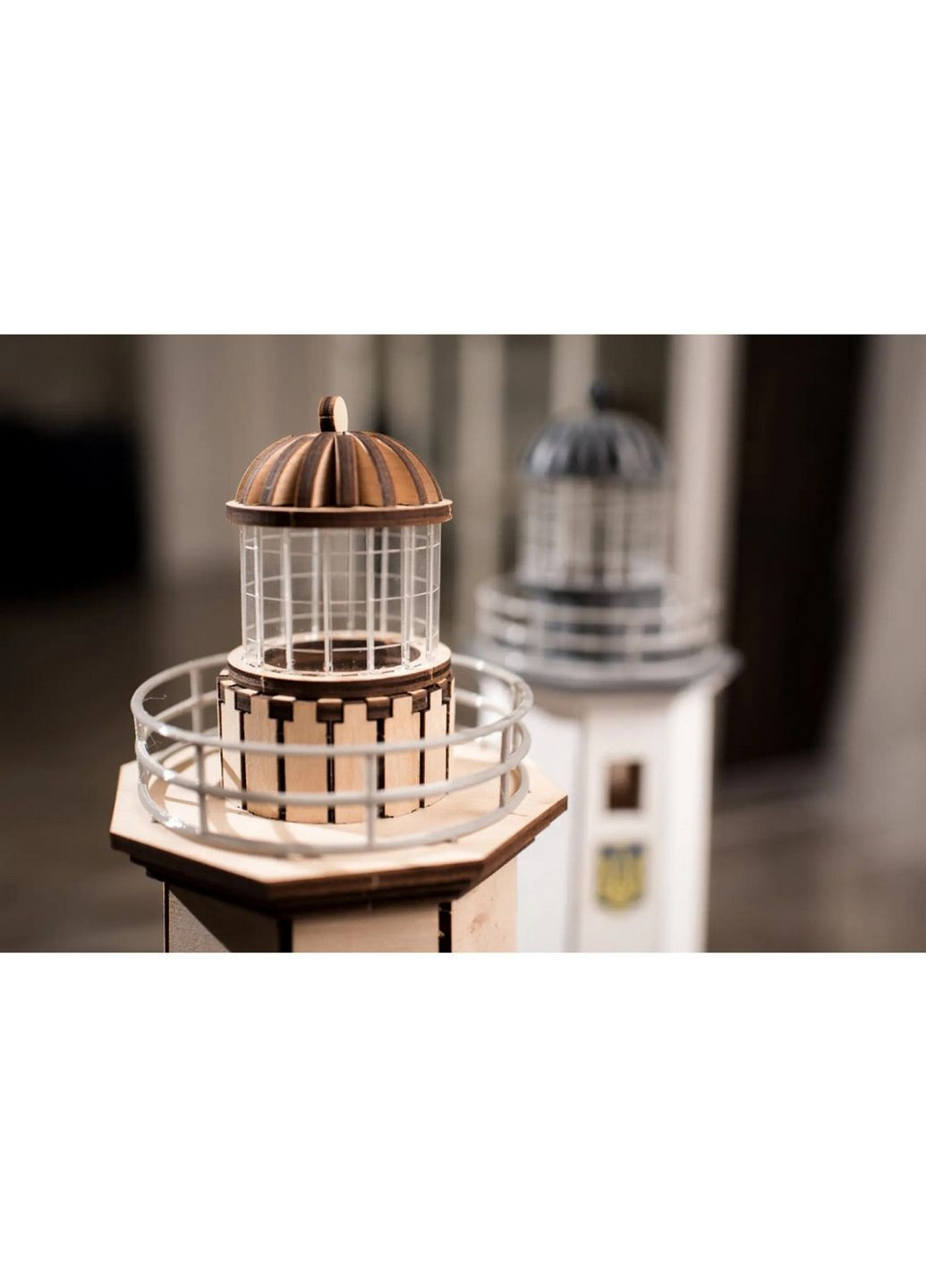 Конструктор деревянный 3D маяк с острова Змеиный без пристройки (Украина), 83 детали 6х37х26 см Timberplay (289465432)