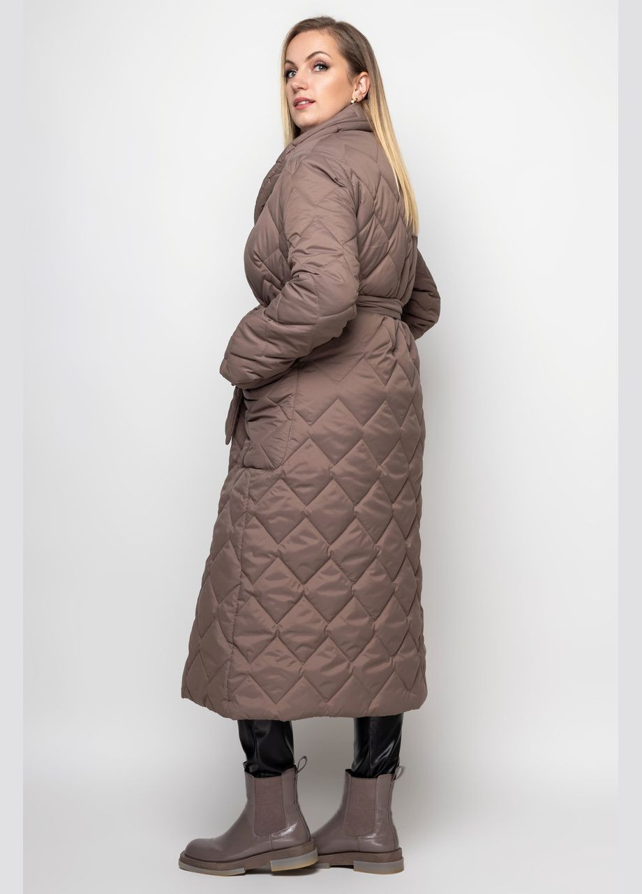 Плащ стьобаний Селена бежевий 0393 Vlavi зима (347146210)