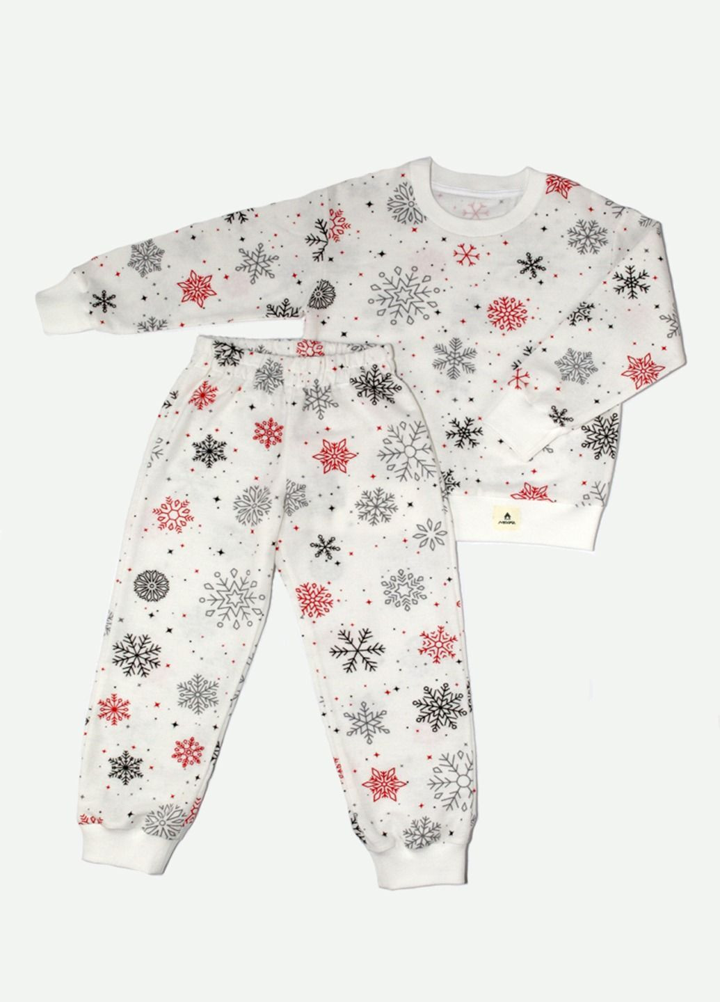 Комбінована зимня фланелева піжама «свято наближається» світшот + брюки Мавка