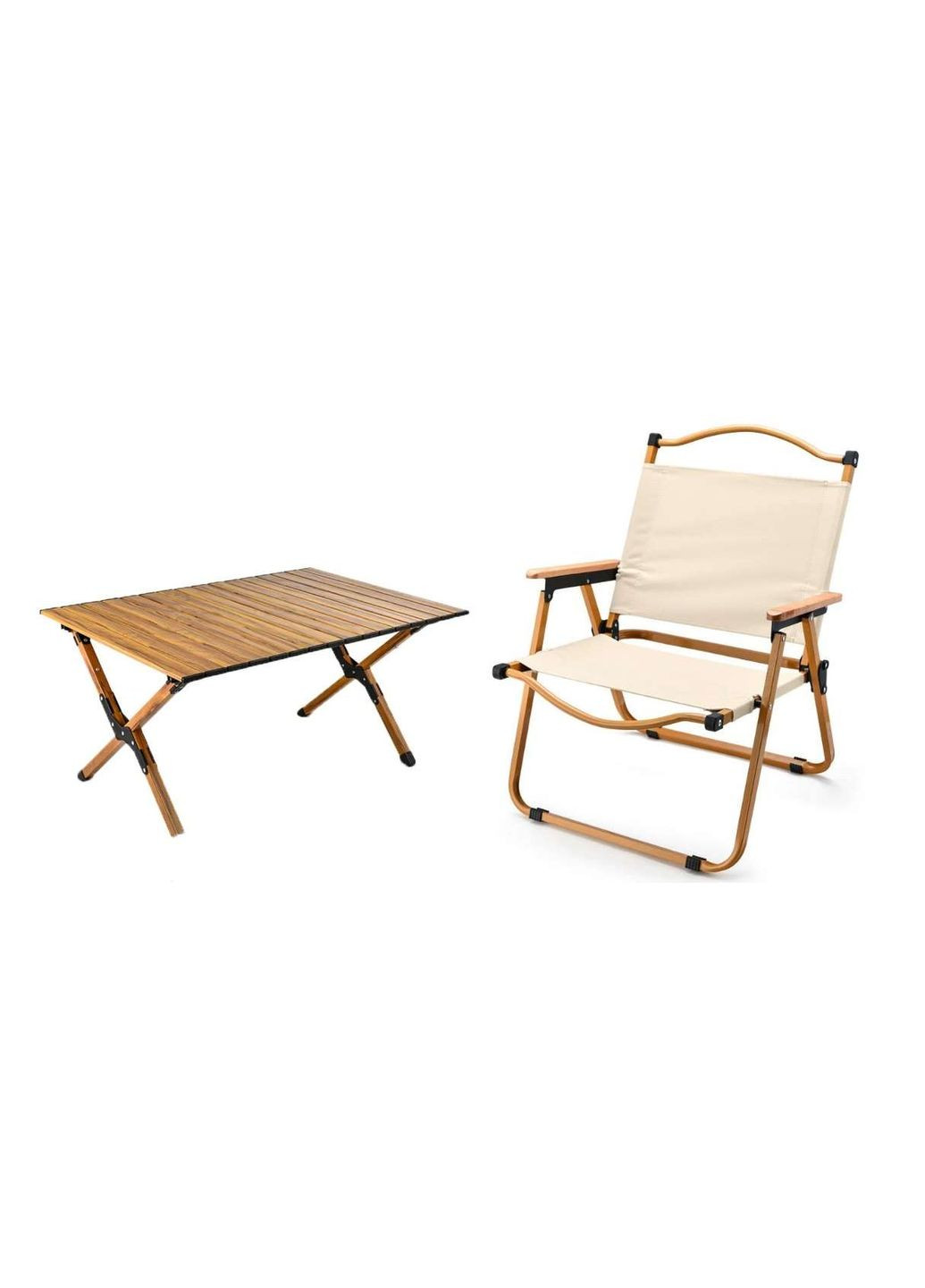 Набор раскладной туристической мебели - стол для пикника 60см со стулом Kermit, набор туристический, садовый, кемпинговый oldbro (331739888)