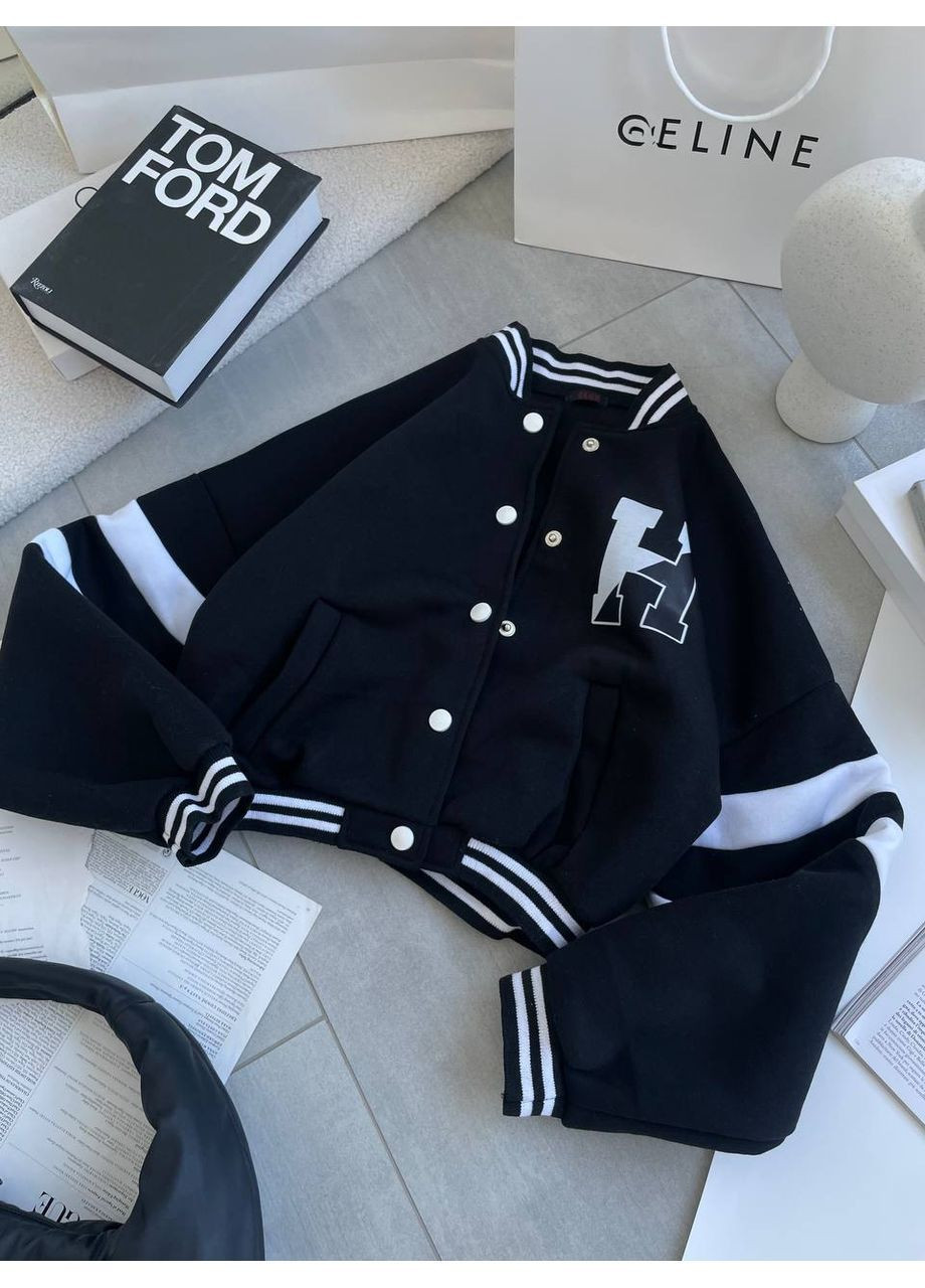 Бомбер теплый тринитка на флисе, манжет и горловины рибана. Україна (362641588)