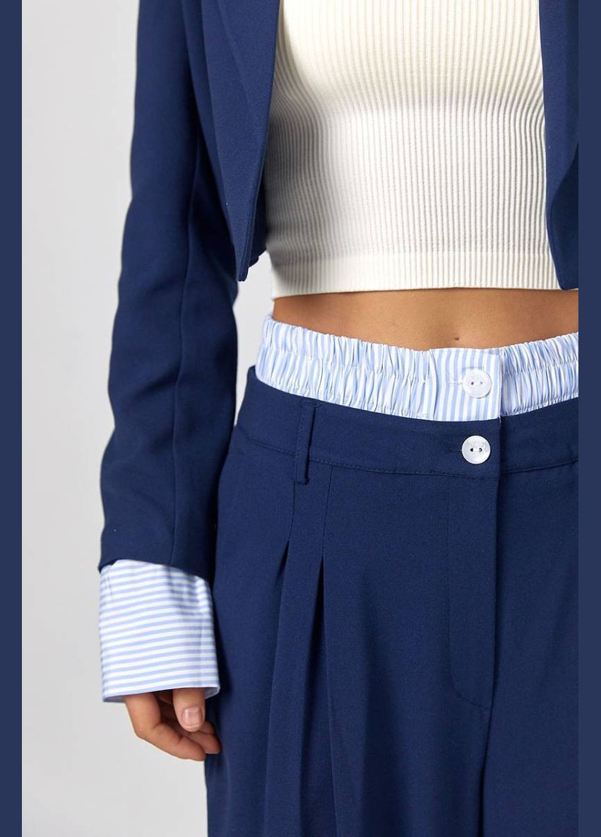 Брючний костюм з коротким жакетом Lurex Костюм-двойка (327218366)