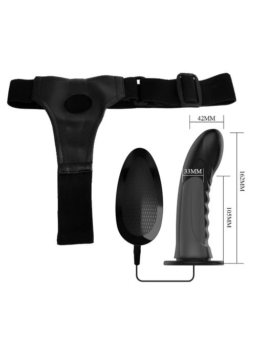 Чоловічий страпон Marvin Strap-On Harness Vibrating 16.2 см LyBaile (282710749)