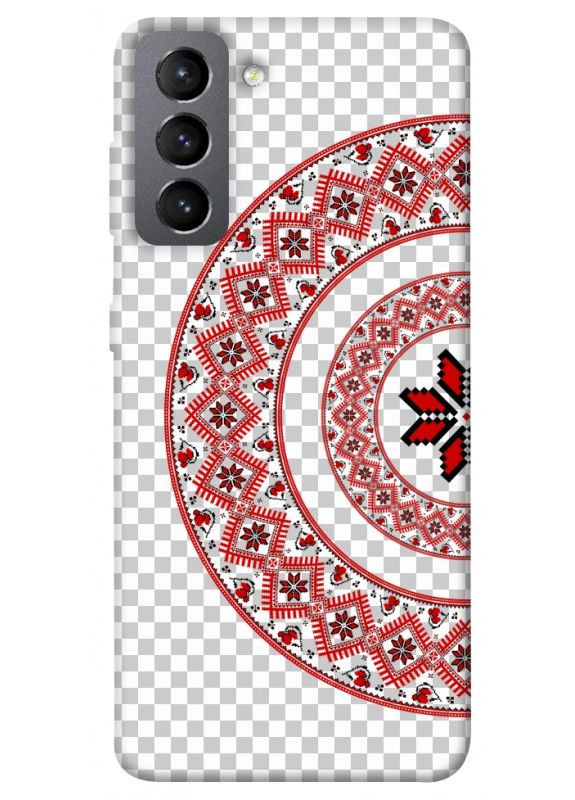Чохол з принтом для Samsung Galaxy S21 FE / для самсунг галаксі С21 фе Вишиванка 3 No Brand (338614832)