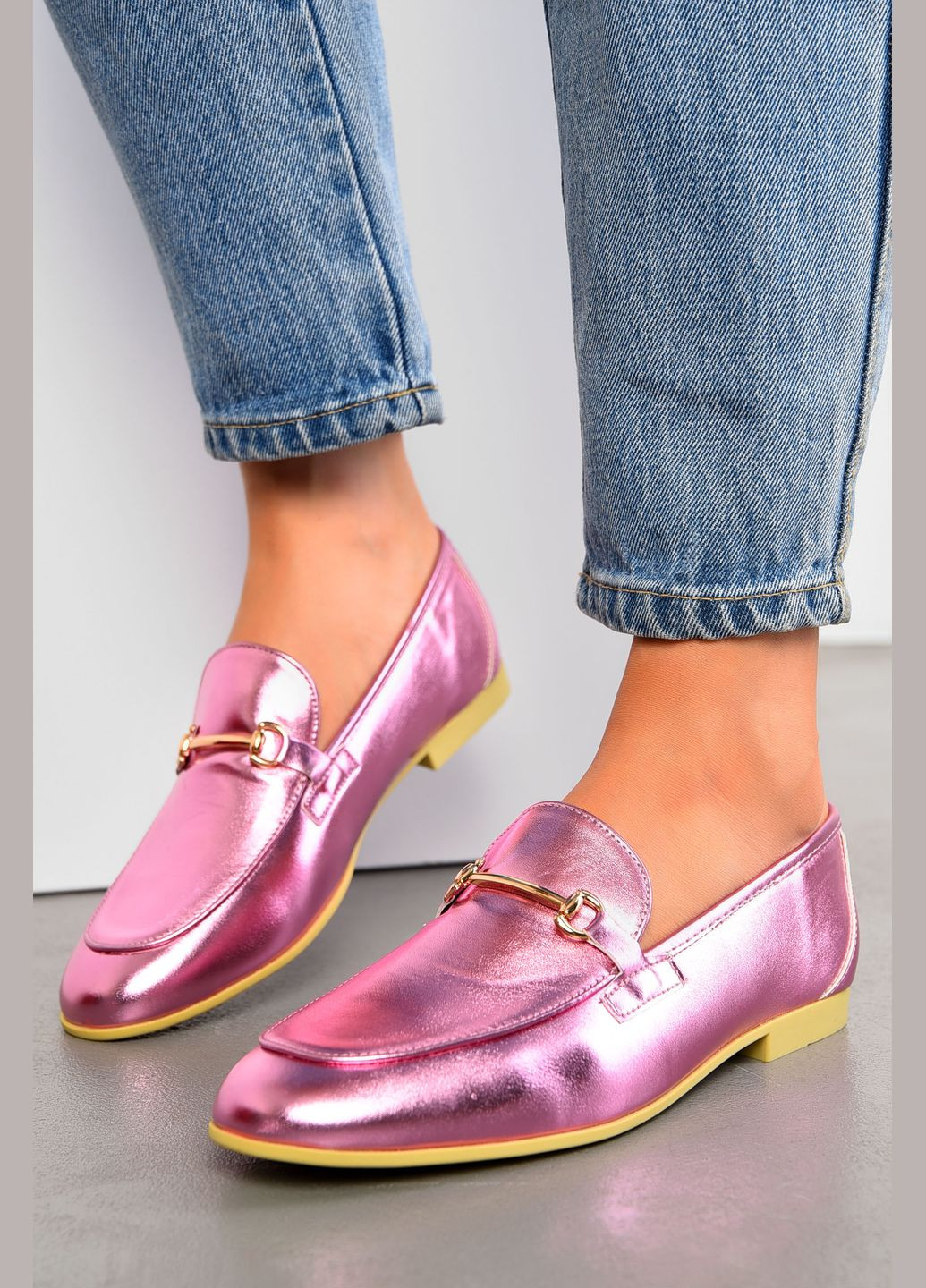 Жіночі балетки жіночі рожевого кольору Let's Shop | рожеві однотонні без декору штучна шкіра (313399622)