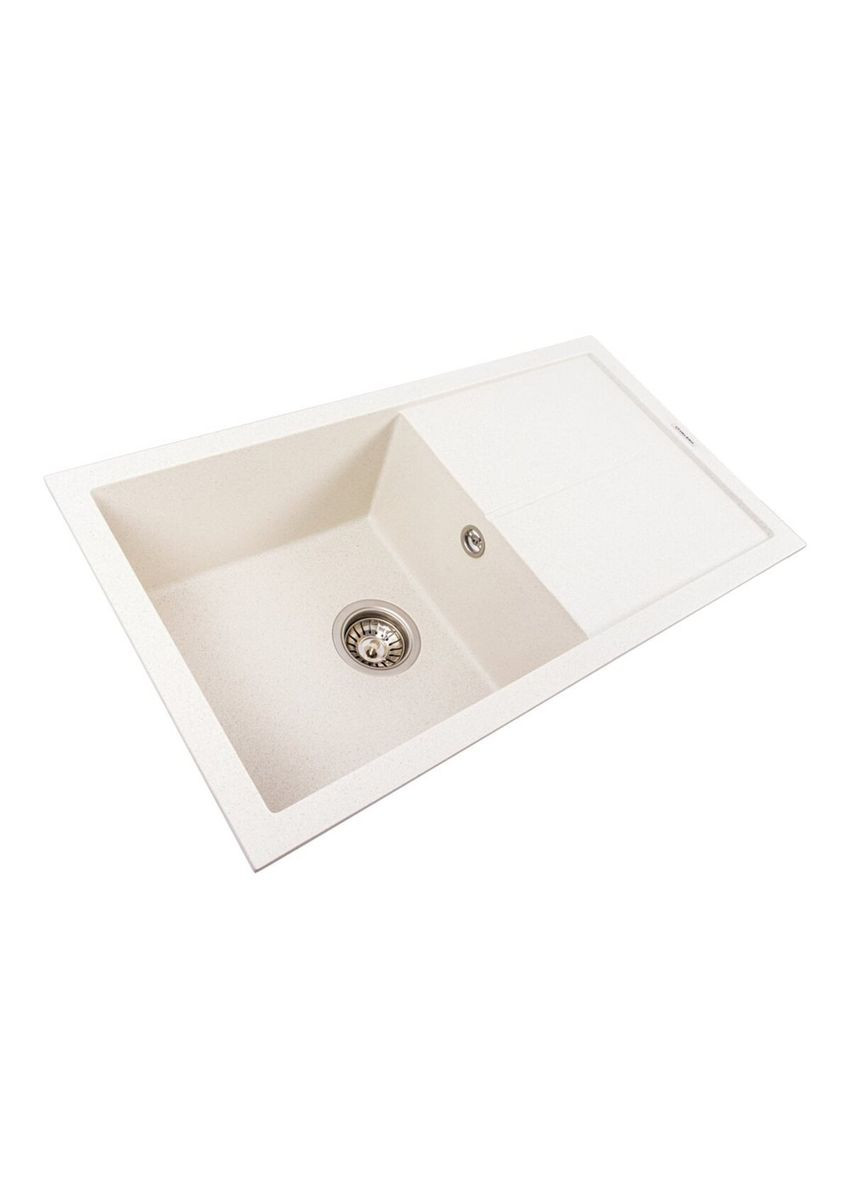 Гранітна мийка для кухні SOLID 7843 матова Біла в крапку Valeso (336938300)