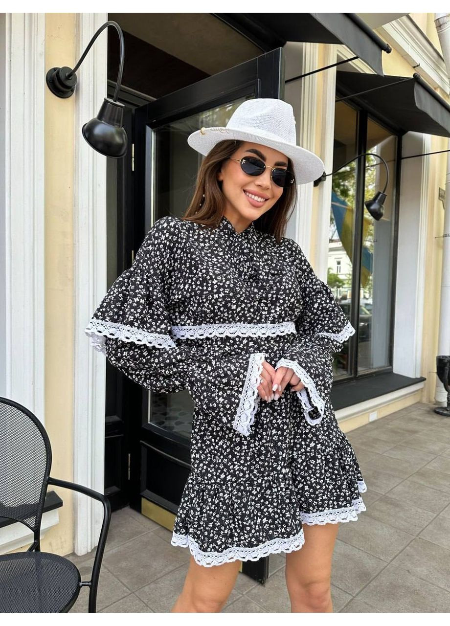 Чорно-білий сукня No Brand