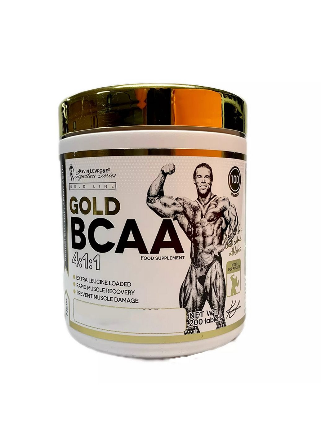 Амінокислота BCAA Gold BCAA 4:1:1, 200 таблеток Kevin Levrone (293477388)