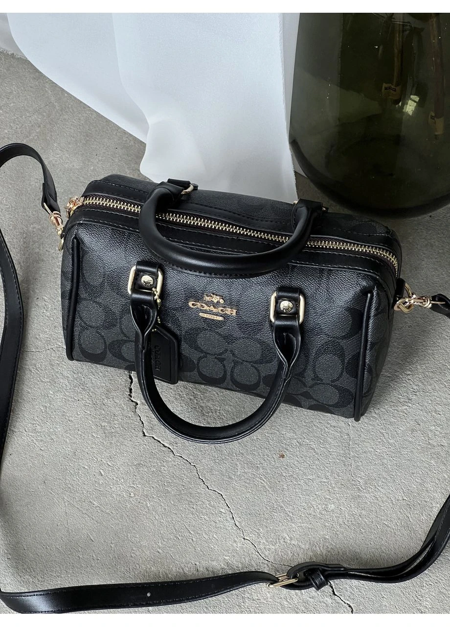 Сумка жіноча Mini Rowan Crossbody In Signature чорний барило No Brand (383975281)