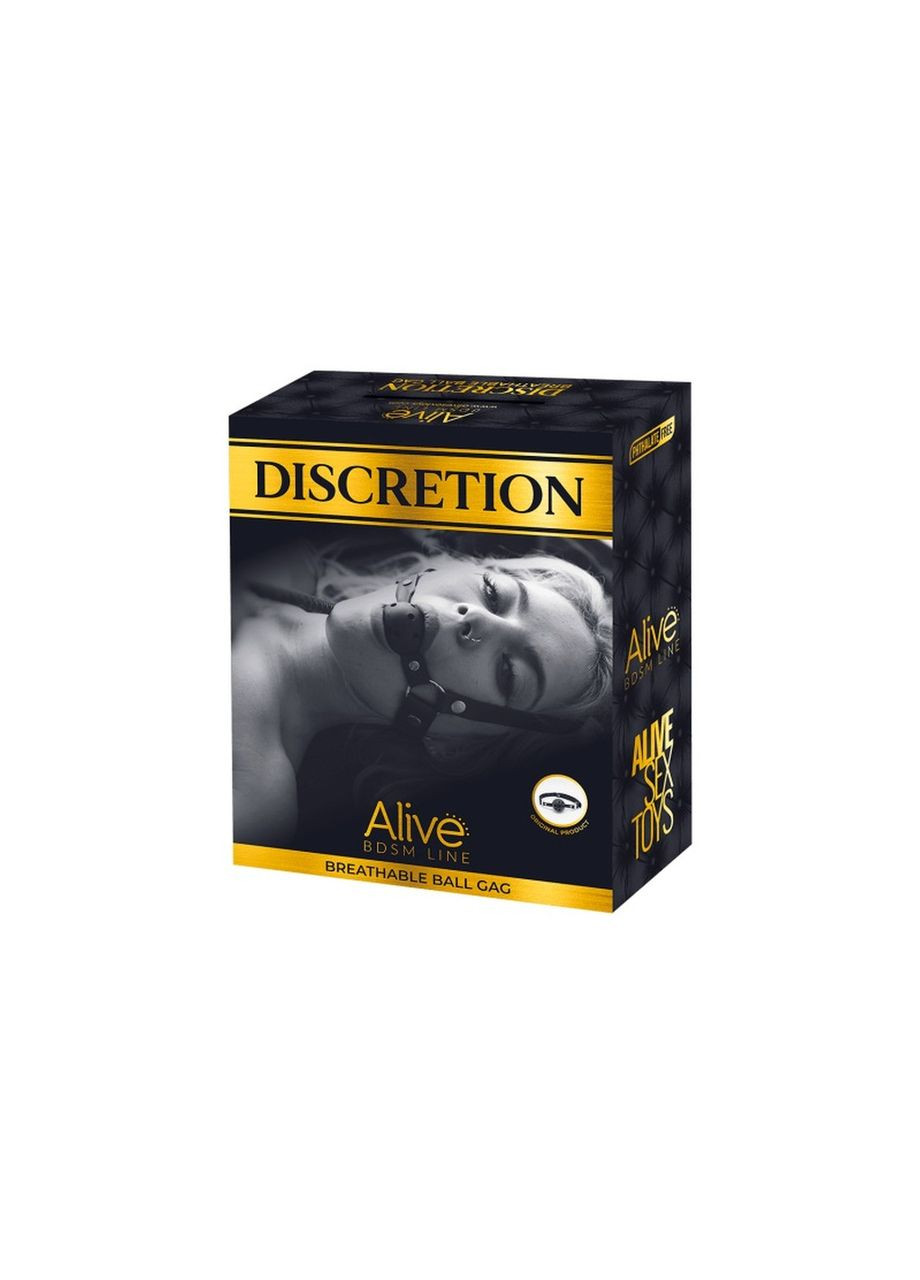 Кляп БДСМ з кулькою через яку можна дихати Discretion Red червоний Alive (356511944)