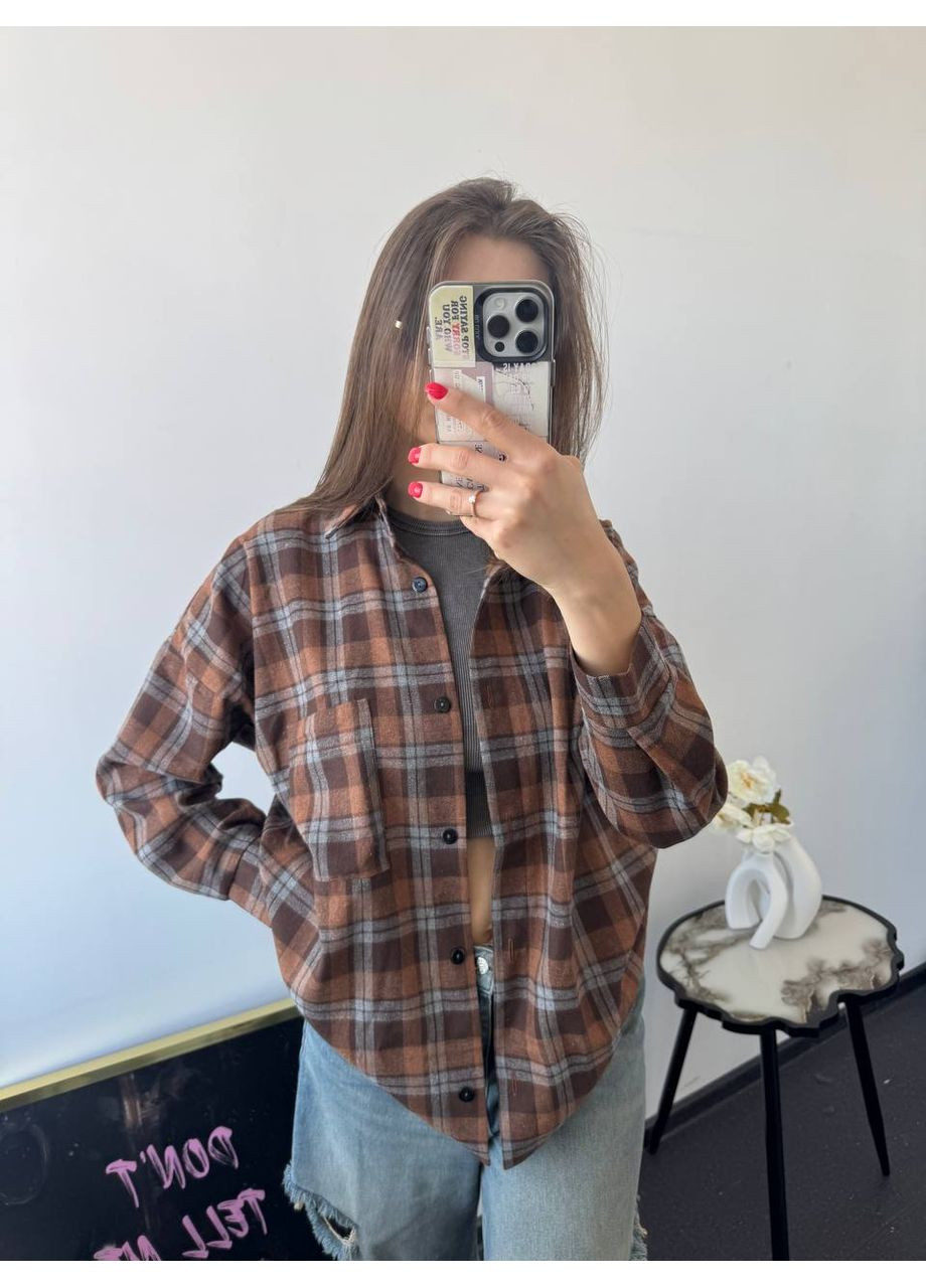 Коричневая рубашка Osoblyva