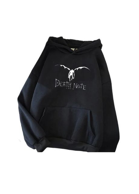 Худі з аніме принтом Death Note ЧОРНИЙ S Maxi (304615564)