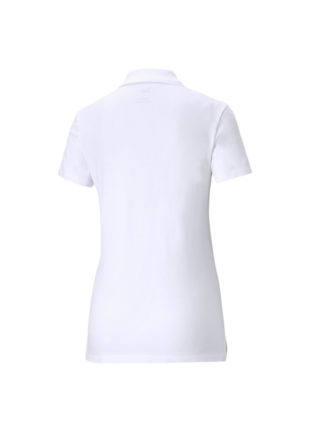 Белая женская футболка-футболка essentials women's polo shirt Puma однотонная