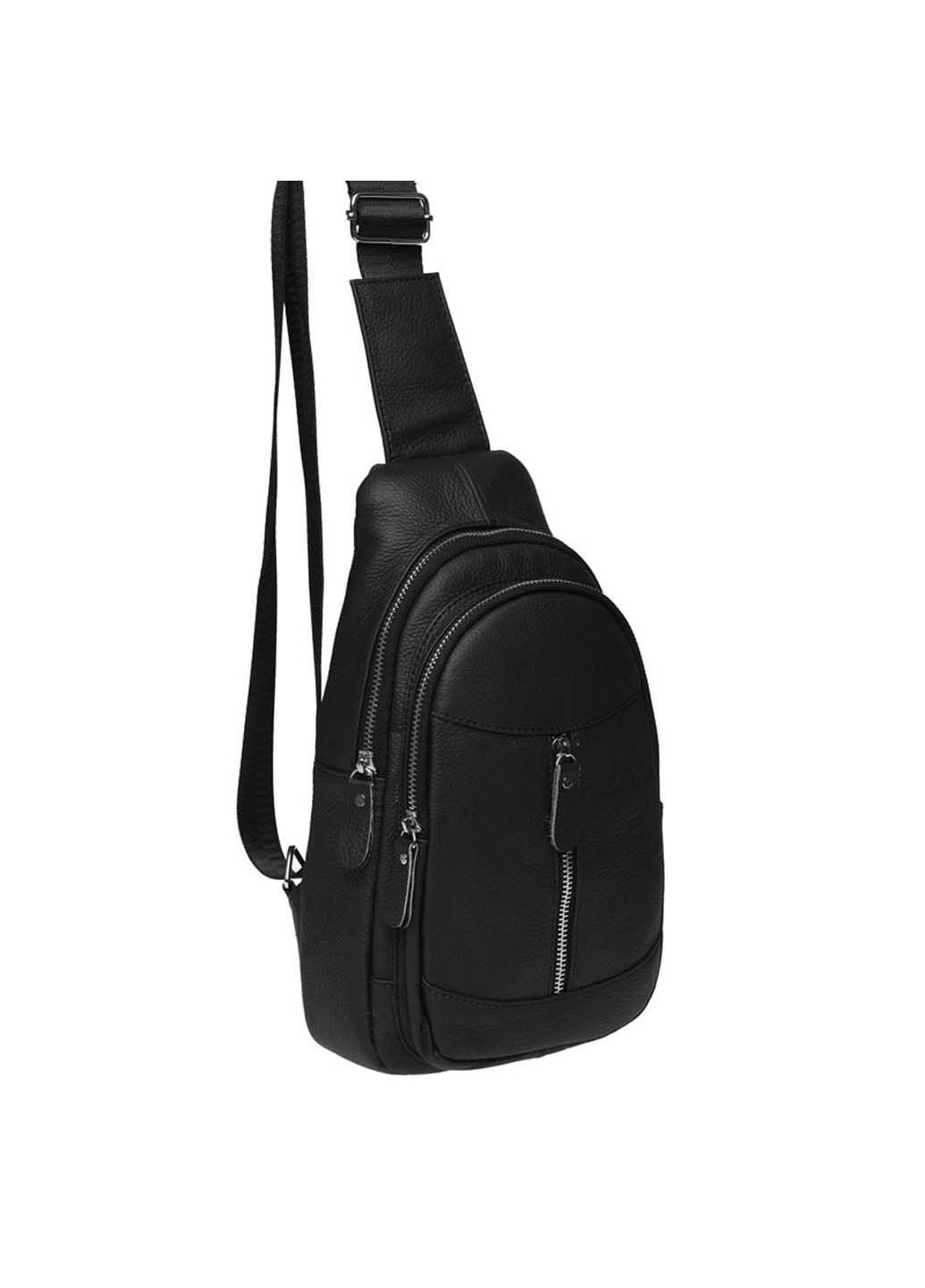 Рюкзак Borsa Leather k1318-black (282615617)