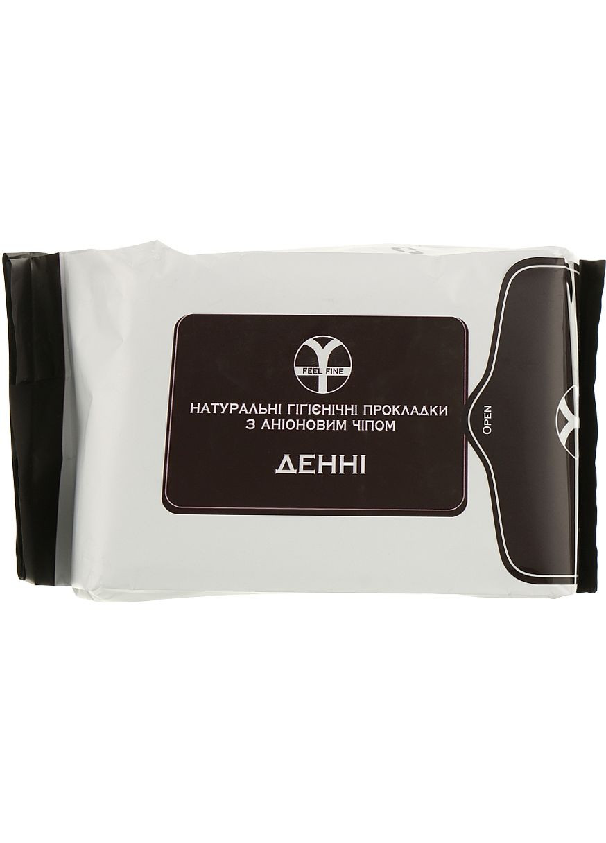 Денні натуральні гігієнічні прокладки з аніоновим чіпом 10шт (968697-20380) Feel Fine (368662601)