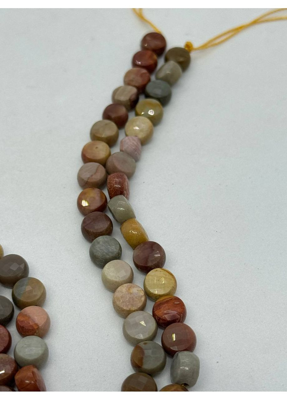 Морська яшма на нитці без застібки 7 мм 40 см Комбінований No Brand (372468081)