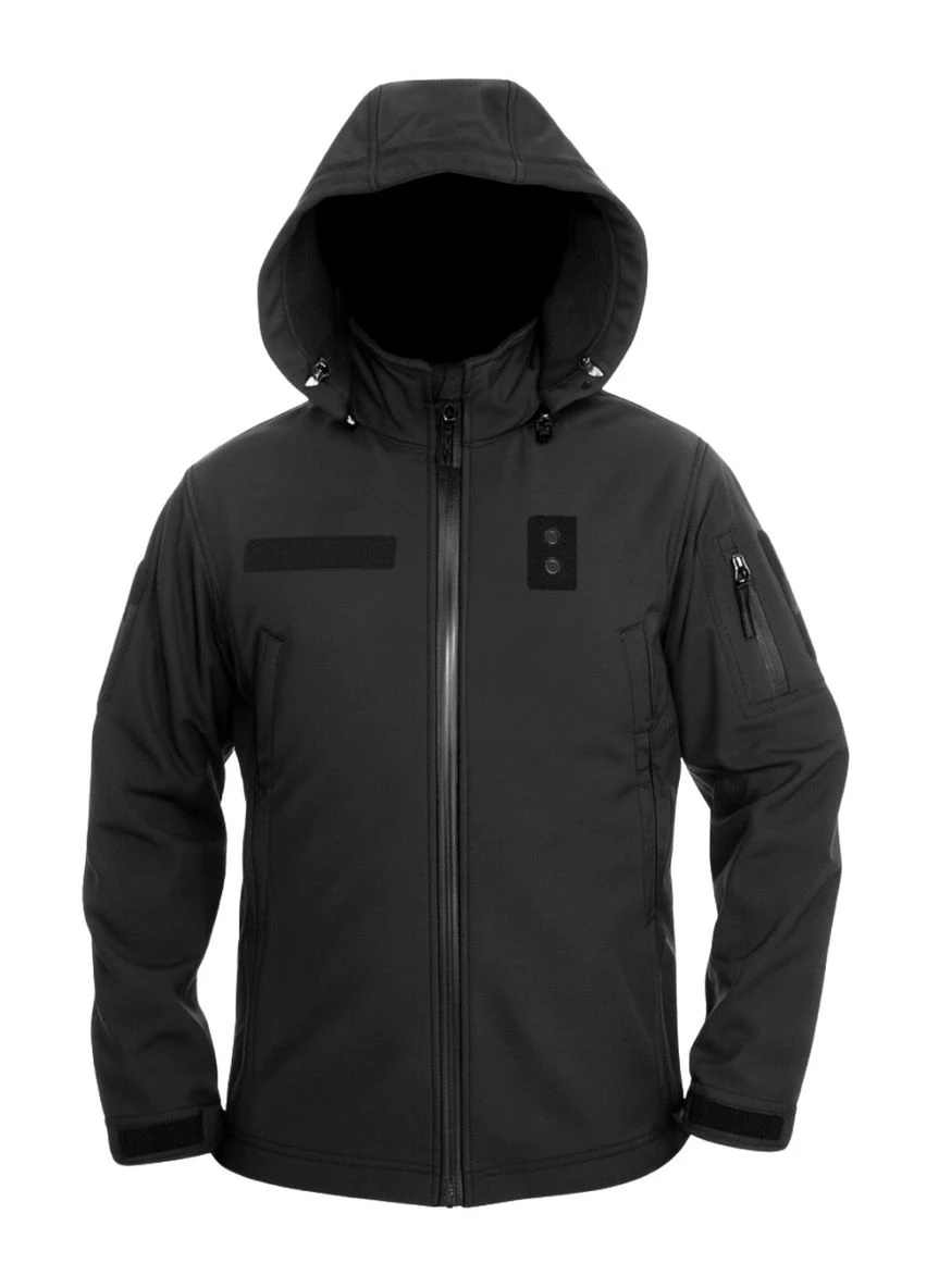 Черная куртка tactical police softshell black UniformX