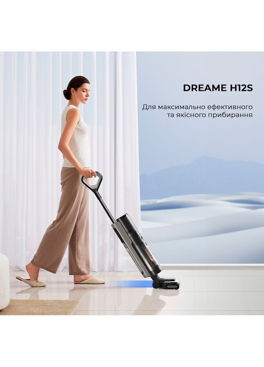 Аккумуляторный моющий пылесос Wet&Dry Vacuum Cleaner H12S (HHR30B) Dreame (351559586)