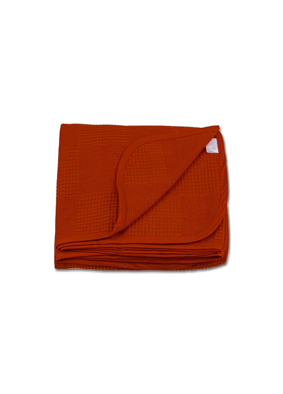 Вафельне простирадло-покривало Ugurlu 200х240 см. теракотове Charlotte (325471718)