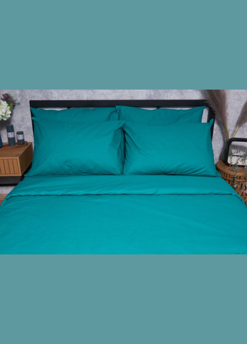 Комплект постільної білизни Бязь Gold Люкс «Green Deep» Дитячий 110х140 наволочки 2х40х60 (MS-830000029) Moon&Star GreenDeep (293173237)