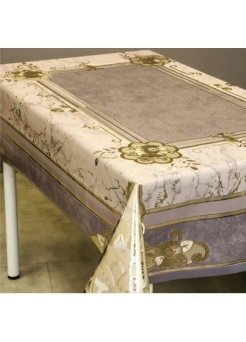 Скатерть Bona Domus ПВХ на тканевой основе карбоновая 1.20*1,50м (010 E-LG) No Brand (383120756)