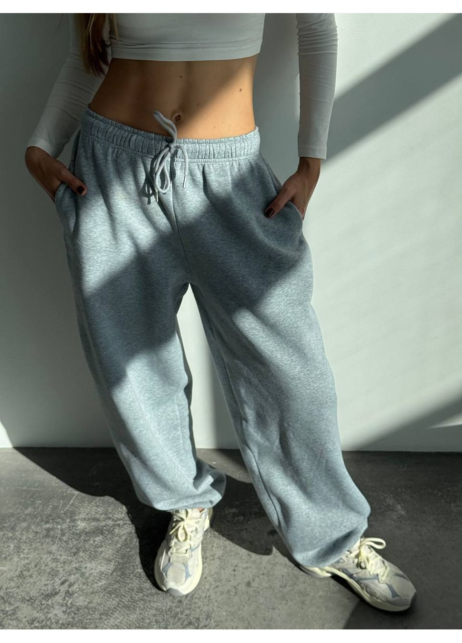 Теплые спортивные штаны с затяжками снизу Vakko (368526502)