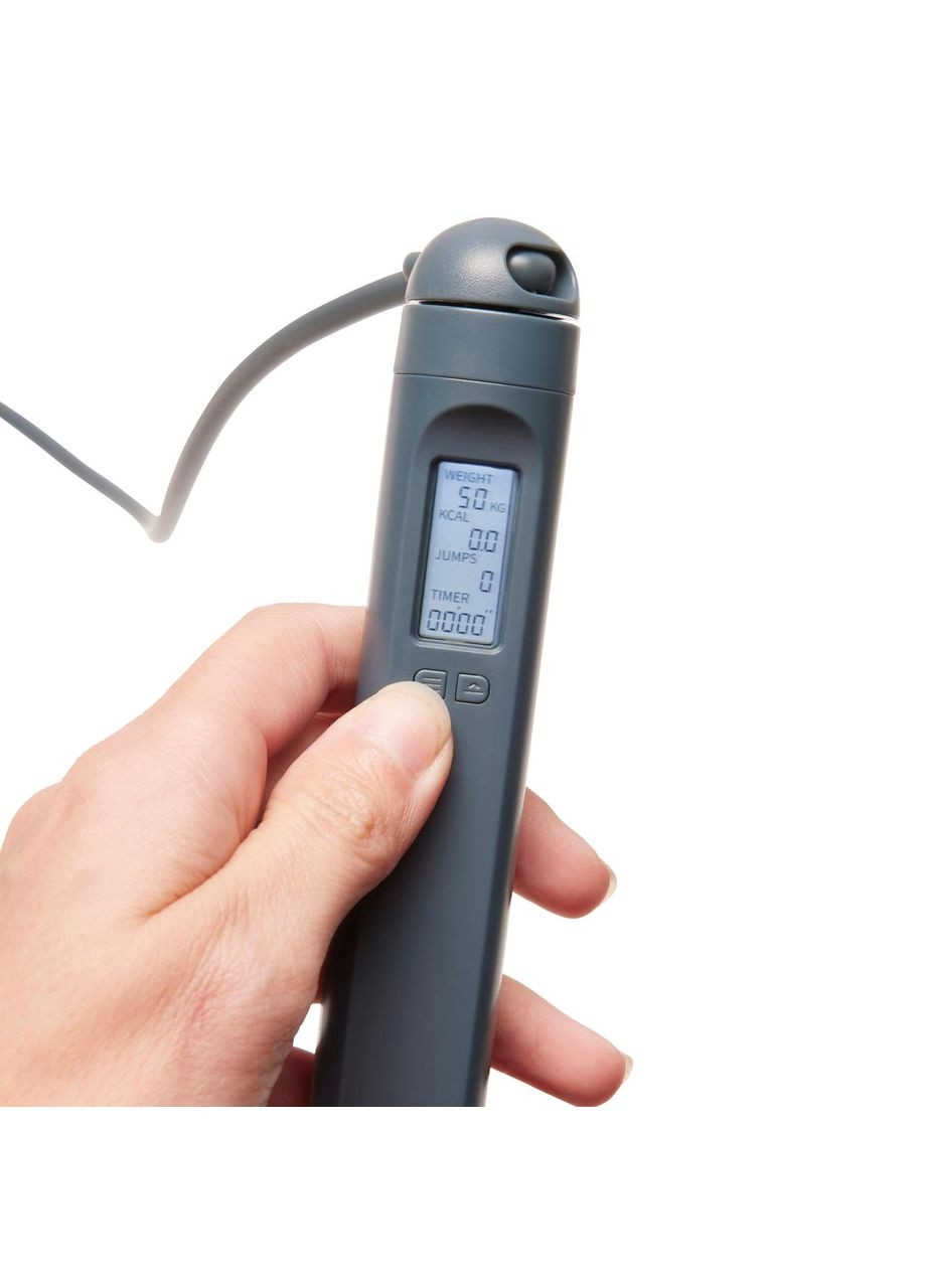 Скакалка 800 з лічильником чорна Domyos (362194439)