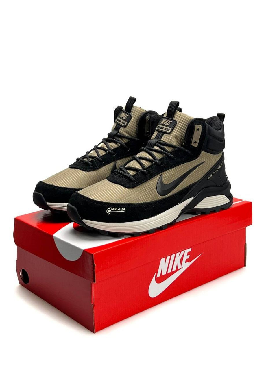 Коричневые зимние кроссовки мужские зимние nike coyote black No Brand Rivah GTX Fur