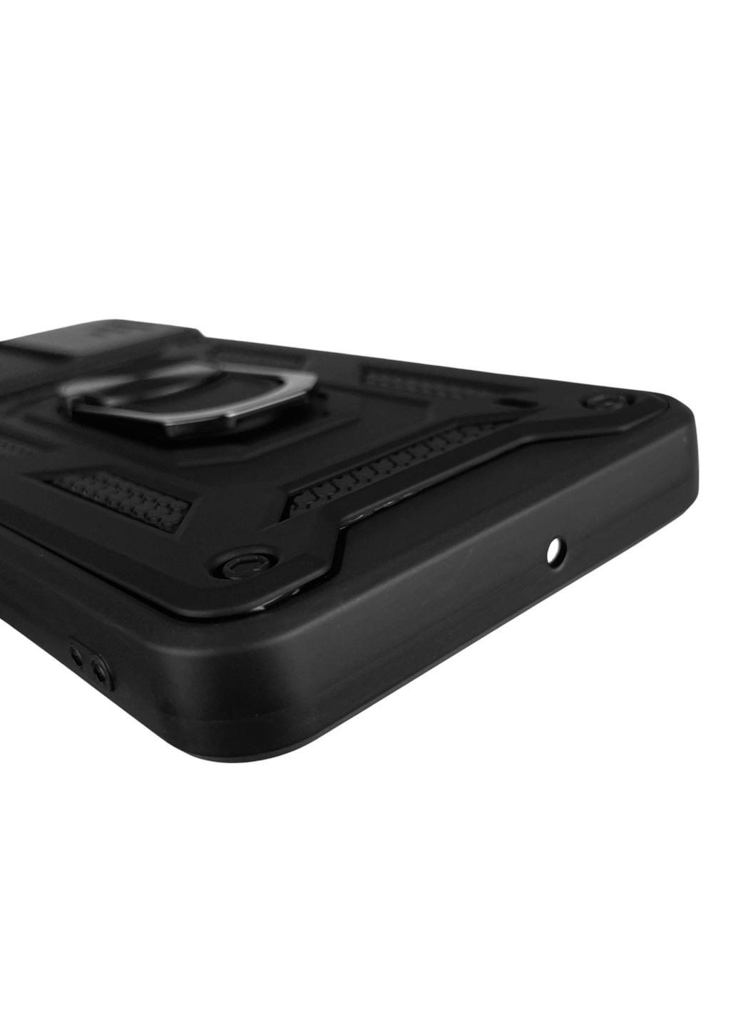 Чохол для Blade A31 Plus броньований з кільцем зі шторкою на камеру на зте блейд а31 плюс чорний rg1 ZTE (366021233)